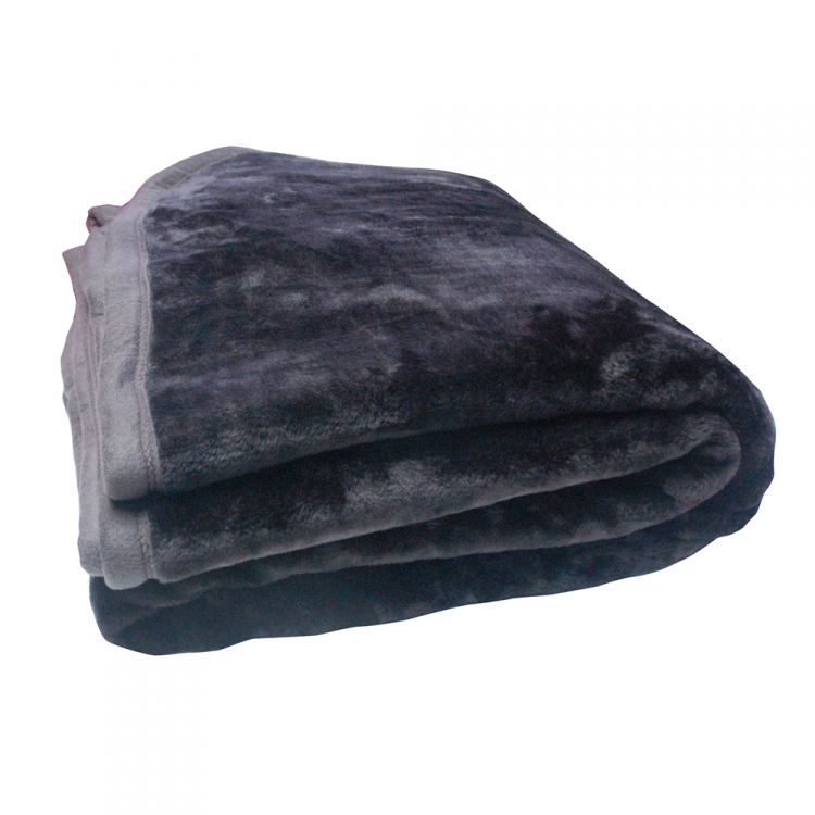 Sherpa Fleece Throw Blanket With Blue and Brown Plaid ...