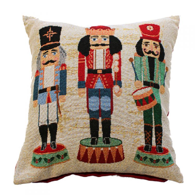 Nutcracker Christmas Festive Cushion cover Tony's Textiles