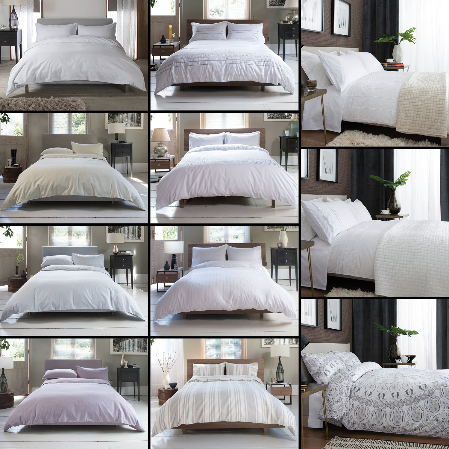 Hotel Quality 100 Cotton Percale Luxury Duvet Cover Set White