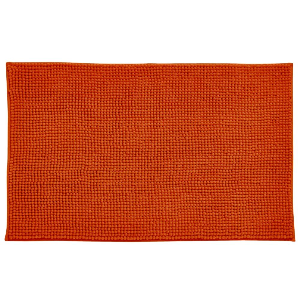 Catherine Lansfield Bobble Bath Mat Terracotta Orange Tonys