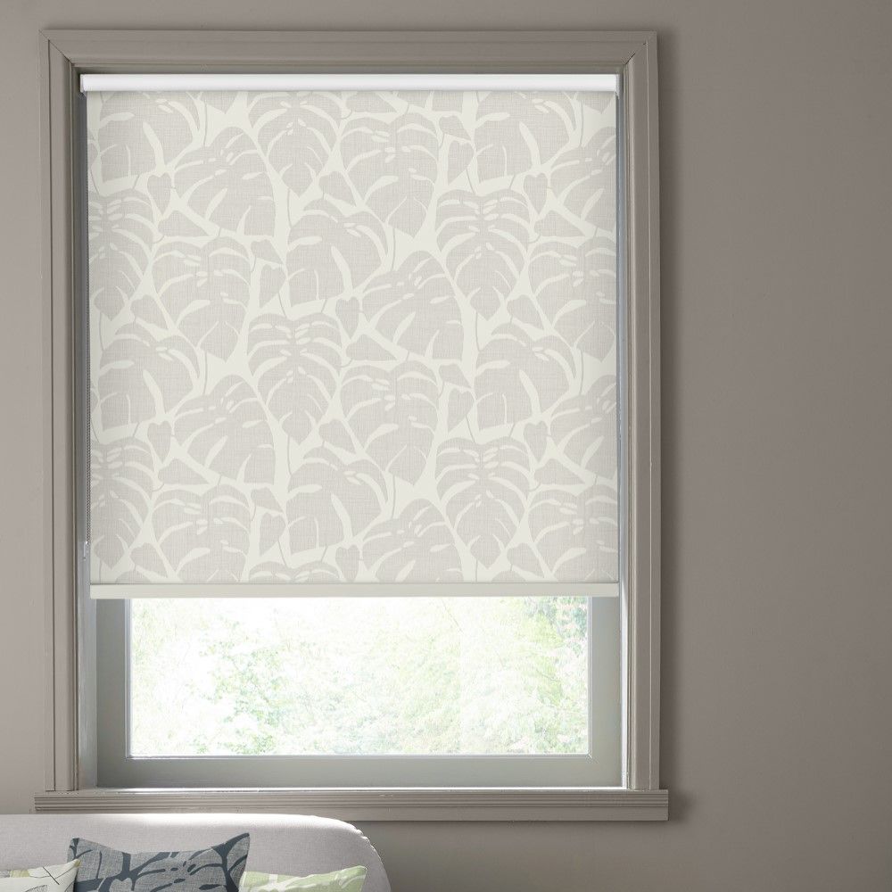 Tutti Frutti White Floral Fruit Print Roller Blind