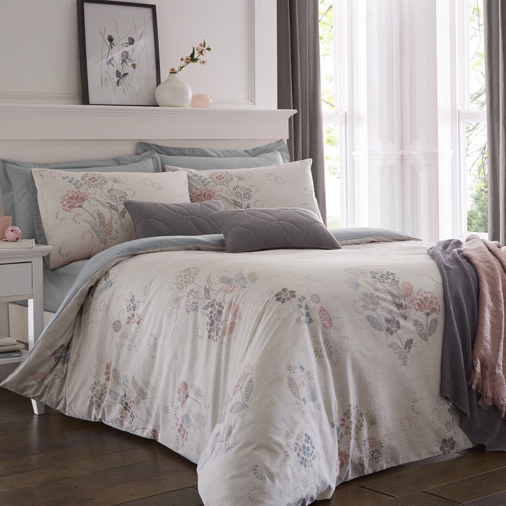 Olanda Floral Blush Pink Duvet Cover Set Tonys Textiles