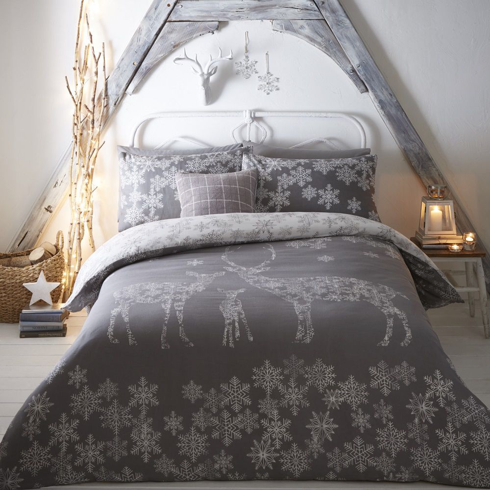 Reindeer Christmas Duvet Cover Set Tonys Textiles