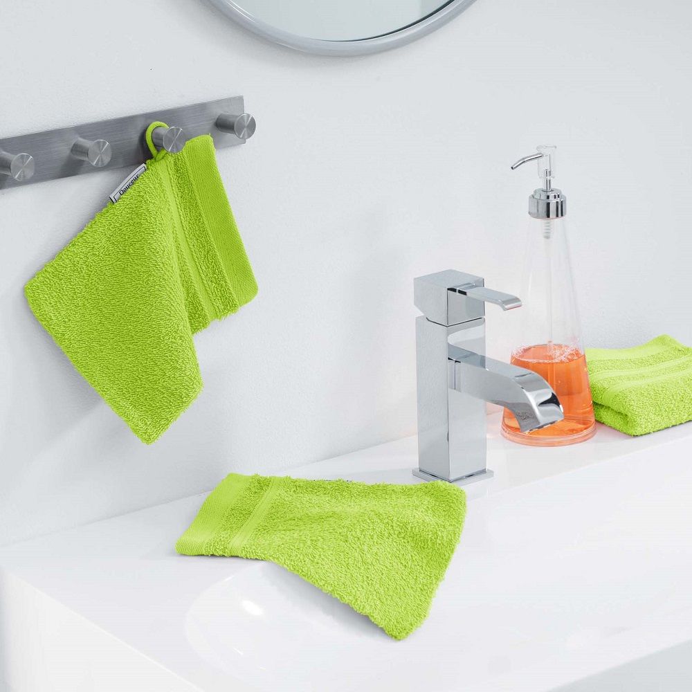 lime green bathroom towels