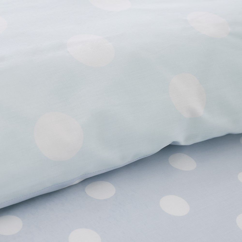 Catherine Lansfield Polka Dot Duvet Cover Set Duck Egg Blue