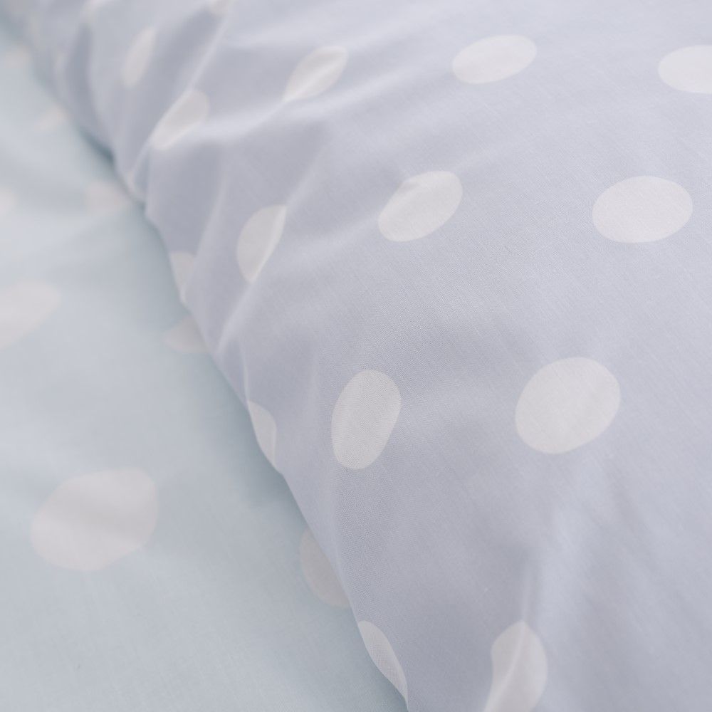 Catherine Lansfield Polka Dot Duvet Cover Set Duck Egg Blue