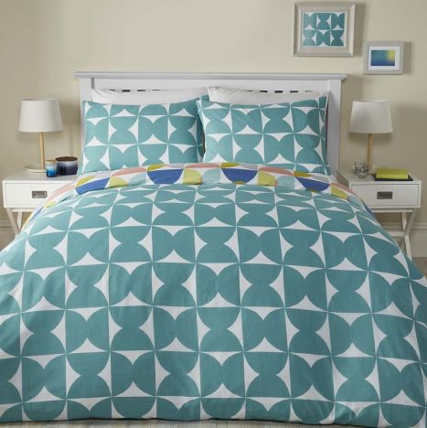 Quantum Geometric Duvet Cover Set Multi Tonys Textiles