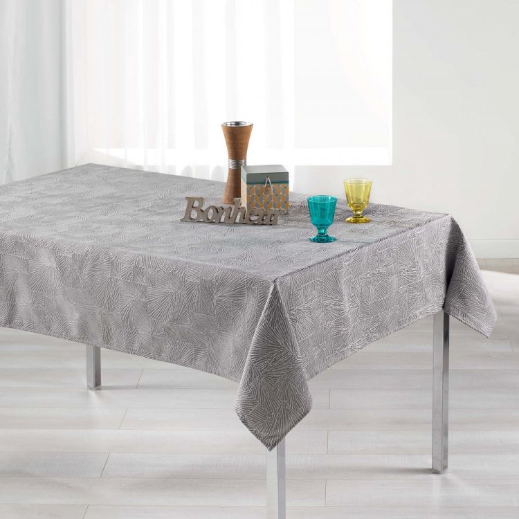 Alisson | Jacquard | Tablecloth | Grey | Tonys Textiles