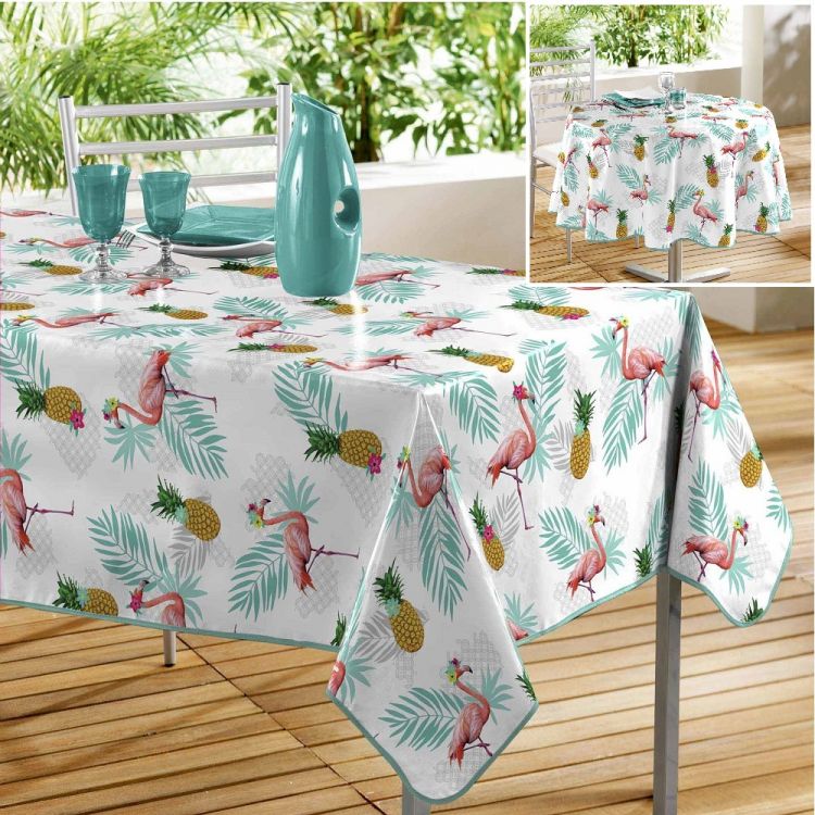 Lady Flamingo | Tablecloth | Multi | Tonys Textiles