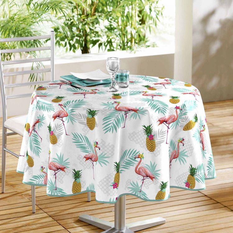 Lady Flamingo | Tablecloth | Multi | Tonys Textiles