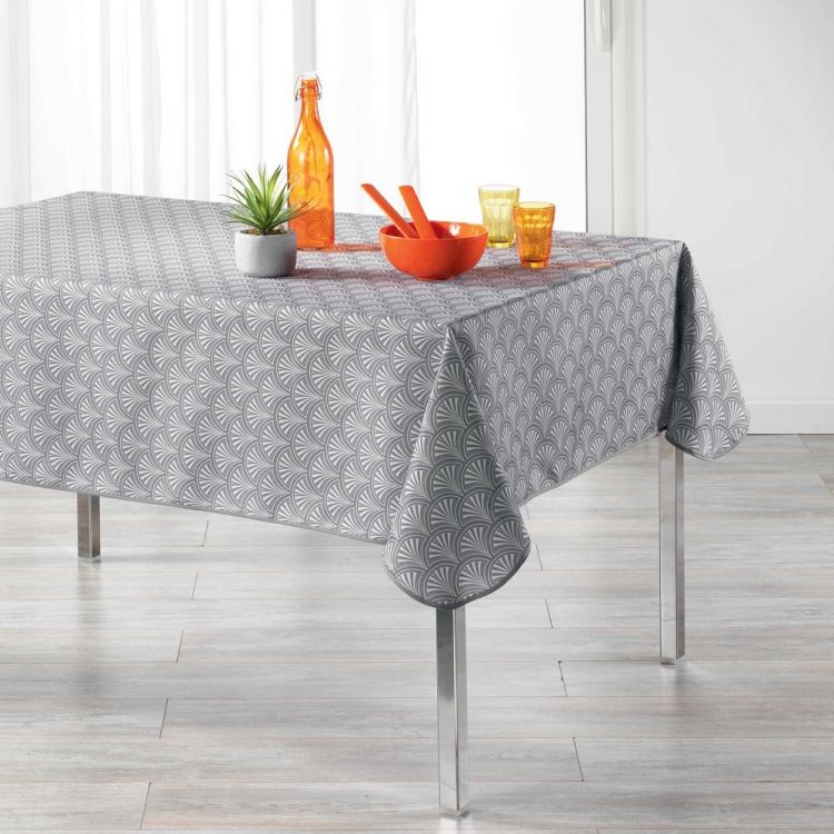 Victory Art Deco | Tablecloth | Grey | Tonys Textiles