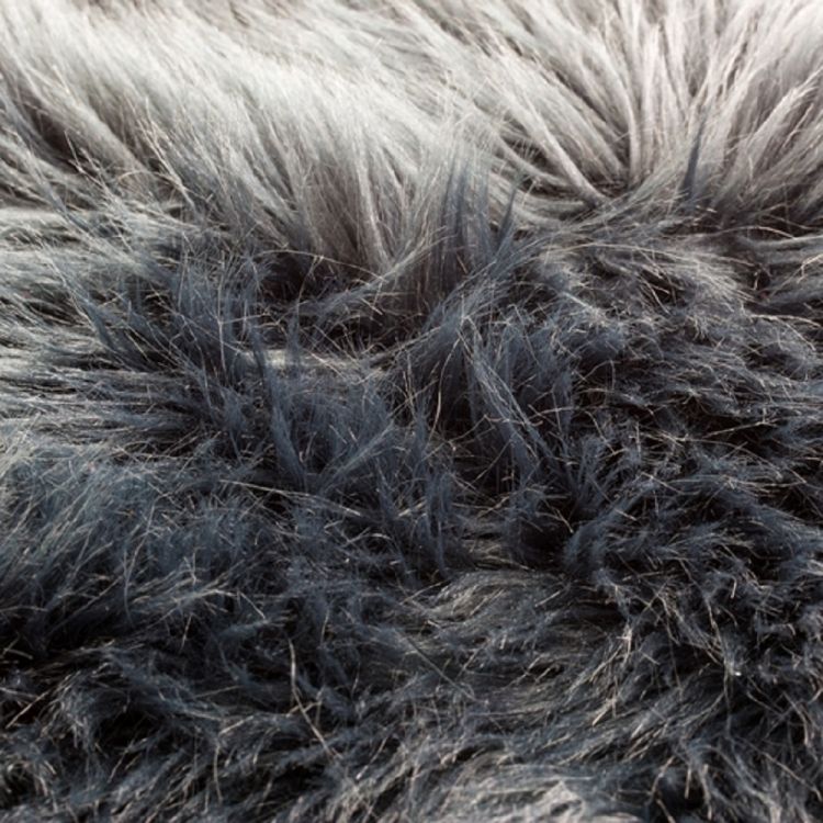 Luxurious Faux Fur Rug | Black | Tonys Textiles