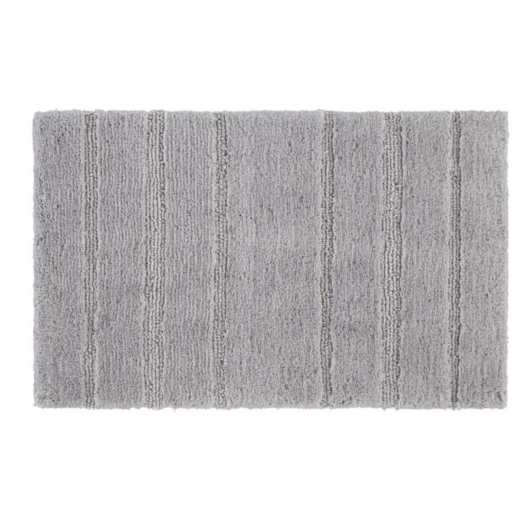 Catherine Lansfield | Sparkle | Bath Mat | Silver Grey | Tonys Textiles