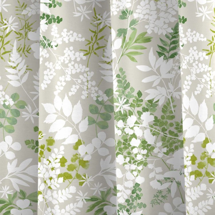 Delamere | Floral | Fully Lined | Tape Top | Curtains | Green | Tonys