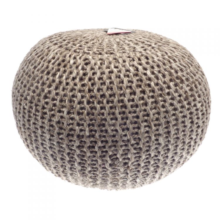 Footstool | Wool | Pouffe | Knitted | Tonys Textiles