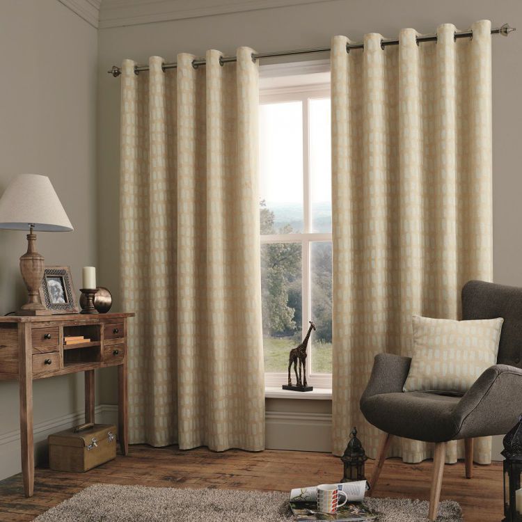 Savannah | Fully Lined | Eyelet Curtains | Natural Cream ...