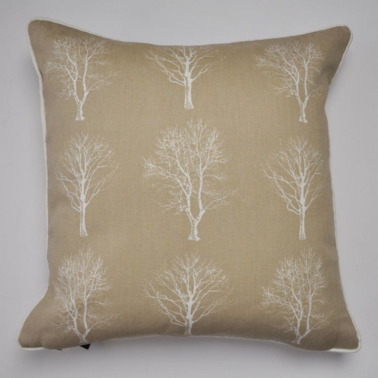 Woodland Trees | Cushion Cover | Natural | Tonys Textiles