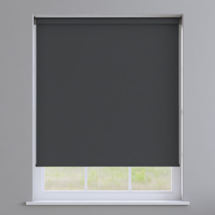 Satin Look | Blackout Roller Blind | Stone Grey | Tonys Textiles