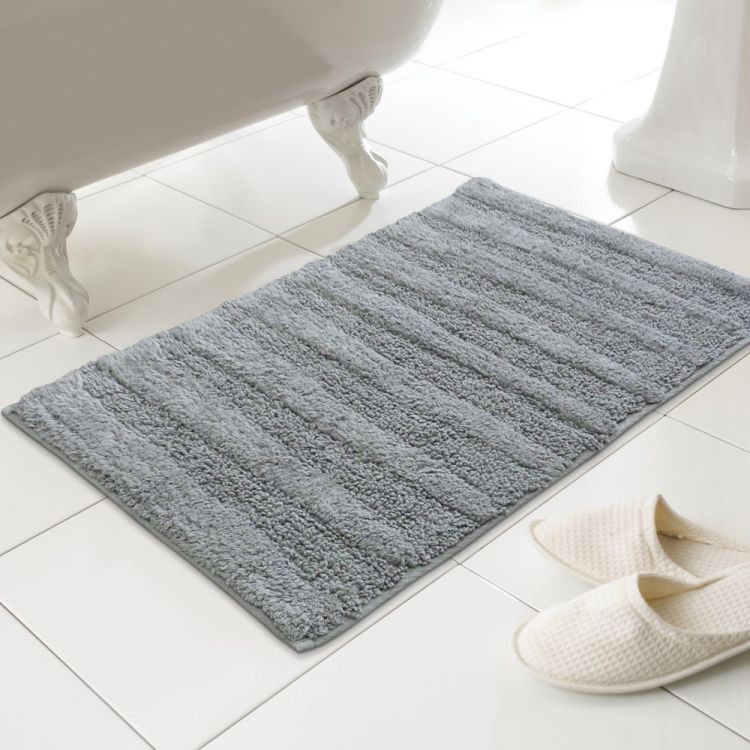 Madison | Striped | Bathmat | Grey | Tonys Textiles